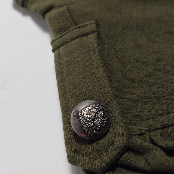 NICK & MO Exclusive Collection Army Green Utility Jacket Womens Size Small - Picture 10 of 16